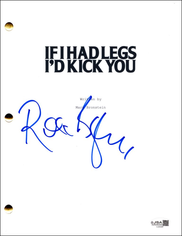 Rose Byrne Signed Autograph If I Had Legs I'd Kick You Full Movie Script JSA COA
