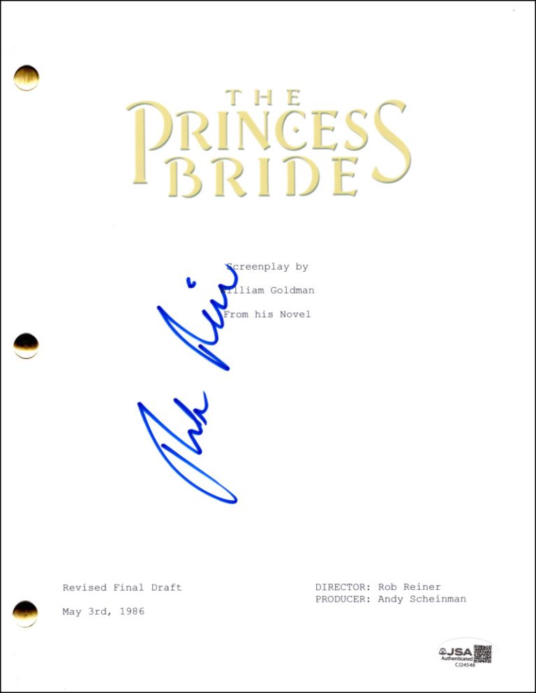 Rob Reiner Signed Autograph The Princess Bride Movie Script Screenplay JSA COA
