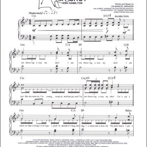 Lin-Manuel Miranda Signed Autograph Hamilton My Shot Sheet Music w/ JSA COA
