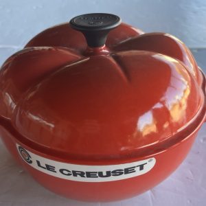 LE CREUSET Red Tomato Enamel Cast Iron Dutch Oven 2L Vintage