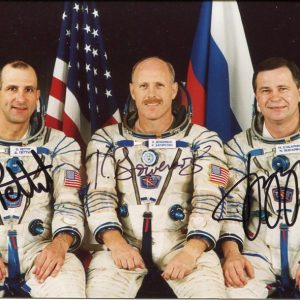 Donald Pettit Bowersox Budarin Astronaut ISS Expedition 6 Signed Autograph Photo