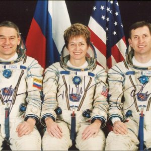 Valery Korzun Peggy Whitson Astronaut ISS Expedition 5 Signed Autograph Photo