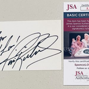 Tim Richmond Signed Autographed 3x5 Card JSA Cert NASCAR Great