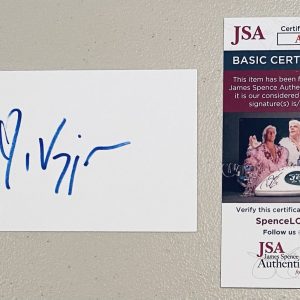Viggo Mortensen Signed Autographed 3x5 Card JSA Certified Lord Of The Rings