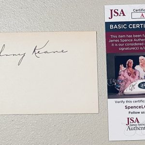 Johnny Keane Signed Autographed 3x5 Card JSA Cert Cardinals Yankees Manager