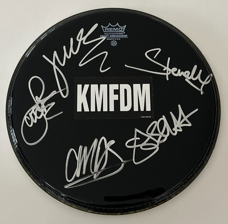 KMFDM BAND SIGNED AUTOGRAPH 12