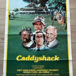 CADDYSHACK 1980 VINTAGE ORIGINAL ONE SHEET 27"x41" MOVIE POSTER GOLF CHEVY CHASE