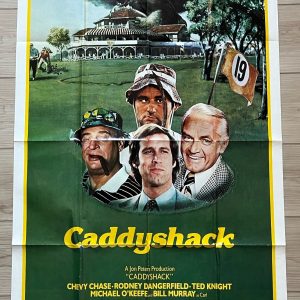 CADDYSHACK 1980 VINTAGE ORIGINAL ONE SHEET 27"x41" MOVIE POSTER GREAT CONDITION