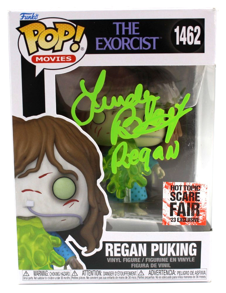 Linda Blair Signed Exorcist Regan Puking 1462 Funko Pop w/JSA COA CI94600