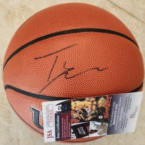 Trae Young Signed NBA Basketball w/ JSA COA #VV07632 Atlanta Hawks