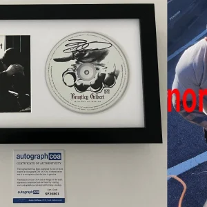 BRANTLEY GILBERT SIGNED HALFWAY TO HEAVEN FRAMED CD wEXACT PROOF & AUTOGRAPH COA