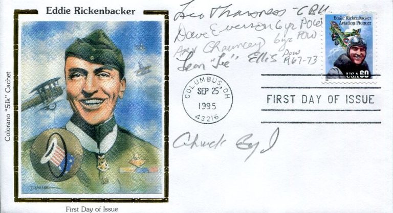 Leo Thorsness Charles Boyd Arv Chauncey +2 MOH POW Vietnam Signed Autograph FDC