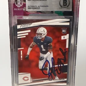 Jaquan Brisker signed Chicago Bears 2022 Prestige RC Card Beckett 00019288321