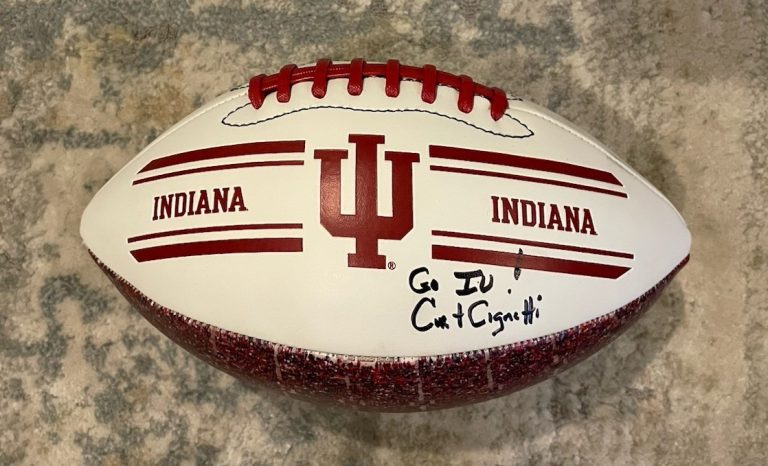 Curt Cignetti Signed Indiana Hoosiers Football PSA/DNA Authenticated COA IU