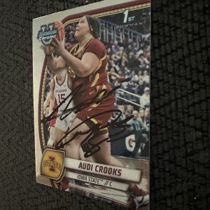 Signed Trading Card Audi Crooks Iowa State Rookie RC Bowman U Chrome #9 2025
