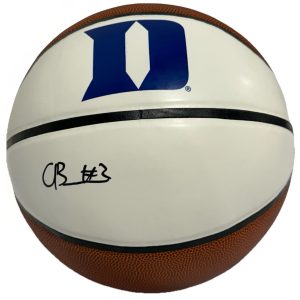 CAYDEN BOOZER signed (DUKE BLUE DEVILS) logo basketball JSA COA CJ56983
