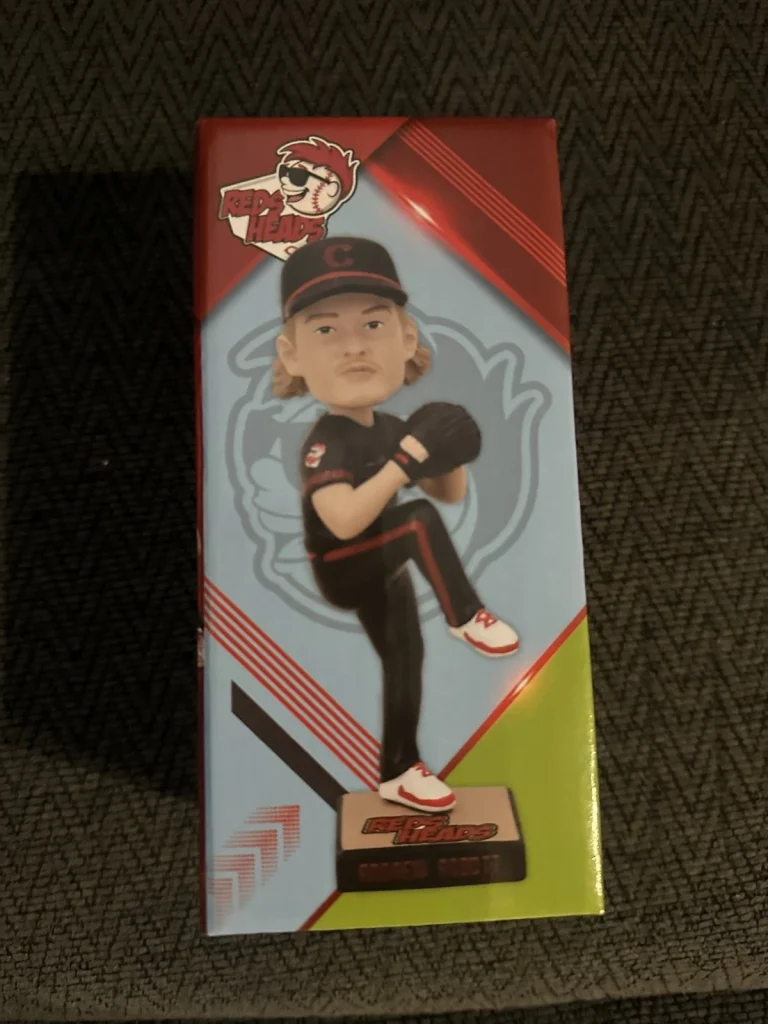 CINCINNATI REDS Andrew Abbott Bobblehead NIB 2026 Reds Heads Club Giveaway