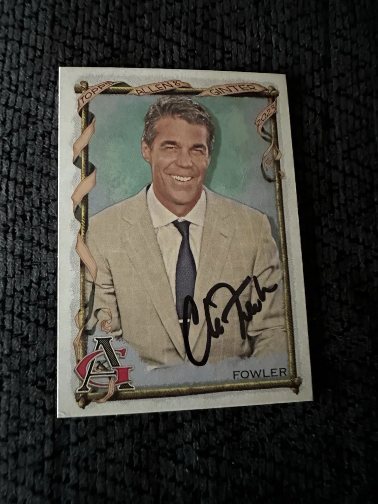 Signed Allen & Ginter Trading Card Chris Fowler ESPN