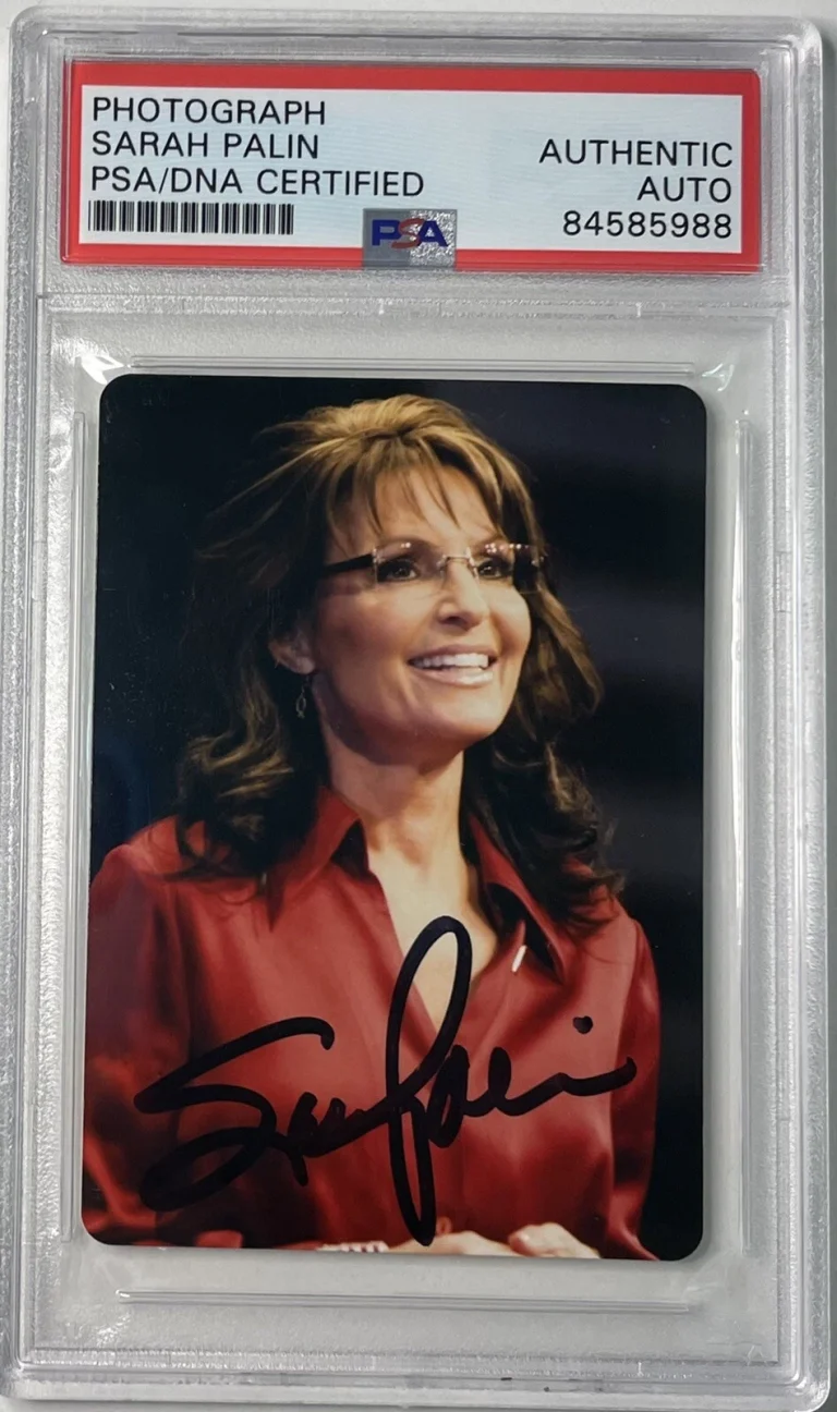 GOV. SARAH PALIN SIGNED PSA DNA CERTIFIED PHOTOGRAPH PICTURE AUTOGRAPH VP ?!?