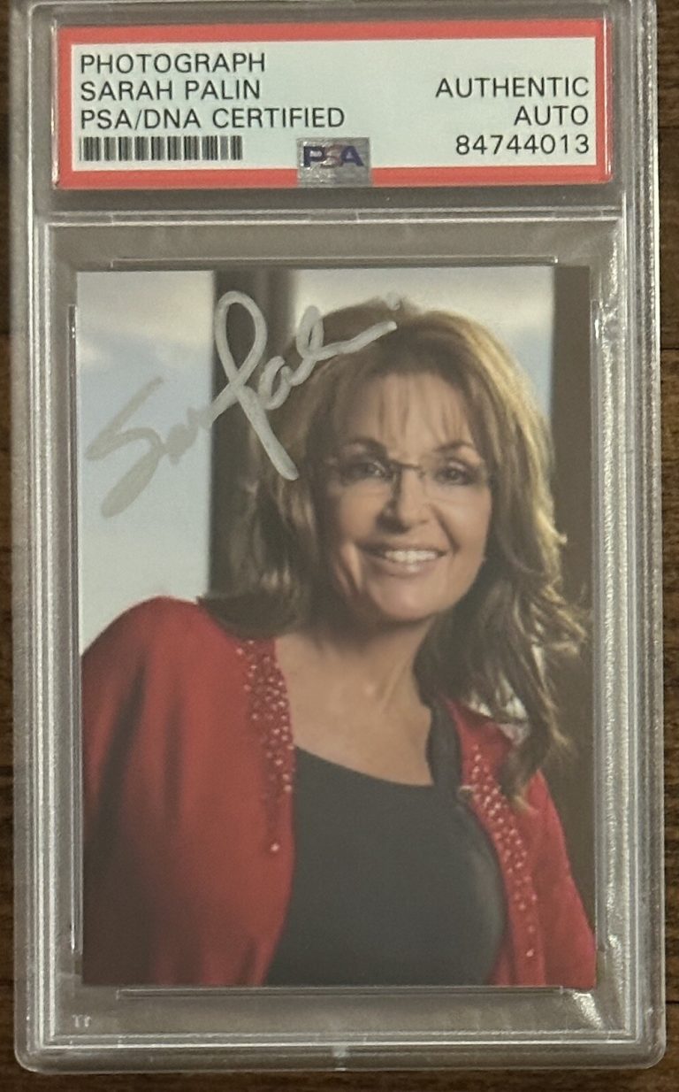 GOV. SARAH PALIN SIGNED PSA DNA CERTIFIED PHOTOGRAPH PICTURE AUTOGRAPH VP ?!?
