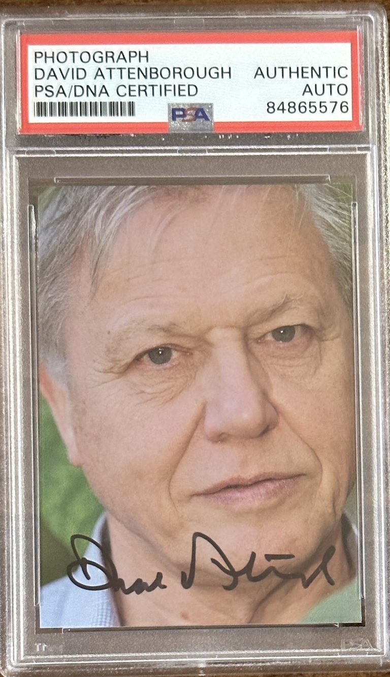 DAVID ATTENBOROUGH SIGNED PHOTOGRAPH AUTOGRAPH PSA DNA CERT PICTURE PLANET EARTH