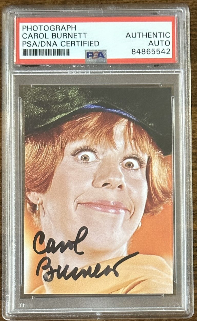 CAROL BURNETT SIGNED PHOTOGRAPH PSA DNA CERTIFIED AUTOGRAPH VINTAGE SHOW PICTURE