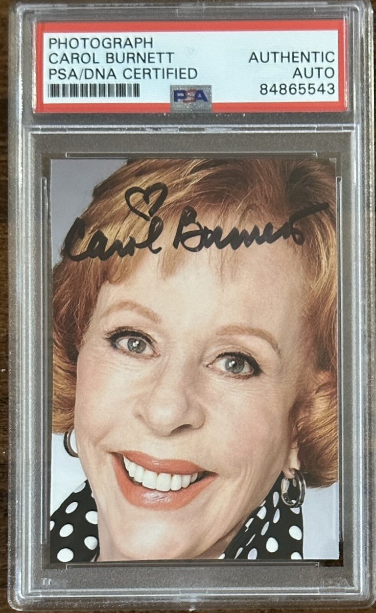 CAROL BURNETT SIGNED PHOTOGRAPH PSA DNA CERTIFIED AUTOGRAPH VINTAGE SHOW PICTURE
