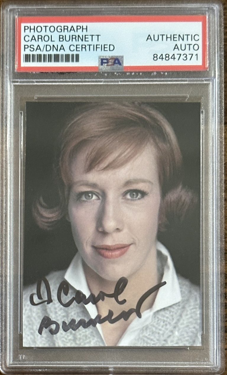 CAROL BURNETT SIGNED PHOTOGRAPH PSA DNA CERTIFIED AUTOGRAPH VINTAGE SHOW PICTURE