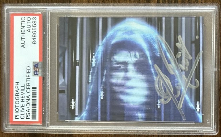 STAR WARS EMPEROR PALPATINE CLIVE REVILL SIGNED PHOTOGRAPH PSA DNA AUTOGRAPH