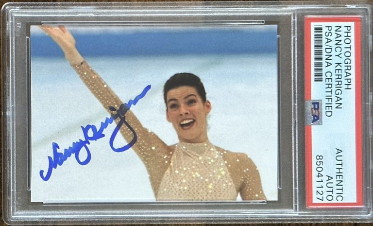 NANCY KERRIGAN SIGNED OLYMPICS PICTURE PHOTOGRAPH AUTOGRAPH PSA DNA CERTIFIED