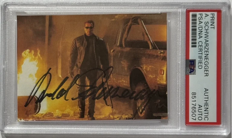 SIGNED Arnold Schwarzenegger The Terminator Print Photograph PSA DNA AUTOGRAPHED