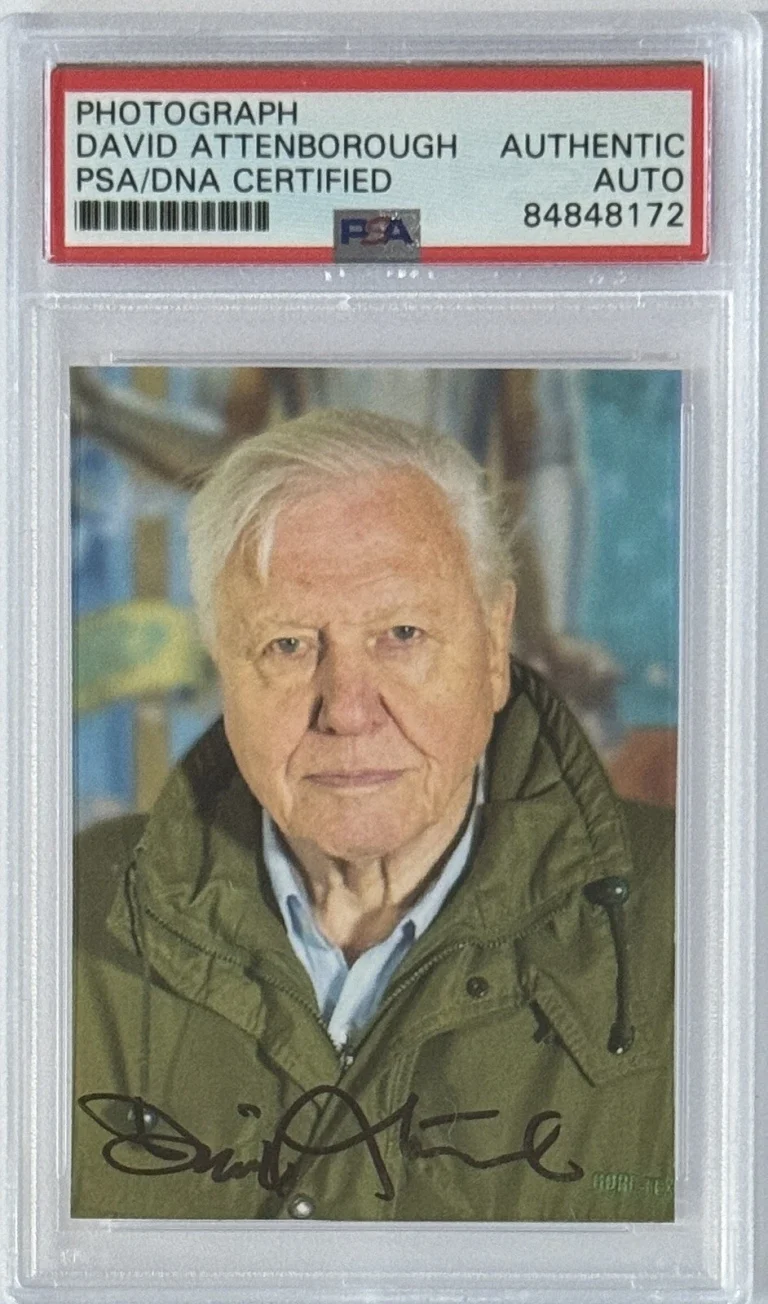 BLUE PLANET DAVID ATTENBOROUGH SIGNED PHOTOGRAPH AUTOGRAPHED PSA DNA COA PICTURE