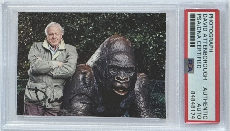 BLUE PLANET DAVID ATTENBOROUGH SIGNED PHOTOGRAPH AUTOGRAPH PSA DNA CERTIFIED COA