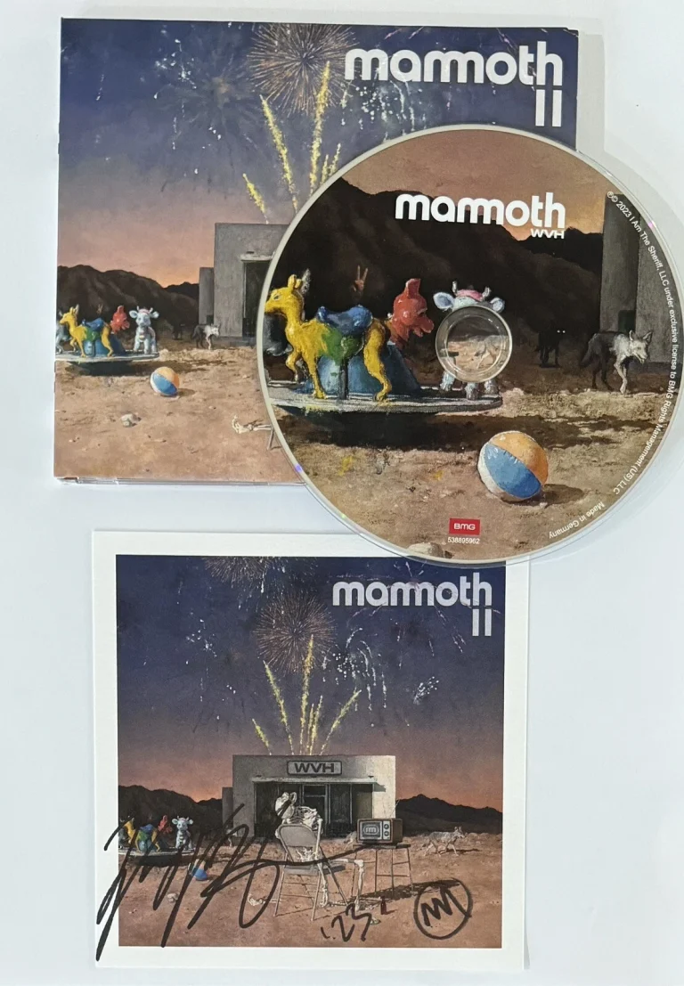 WVH Wolfgang Van Halen Mammoth II CD & Signed Photograph Picture BAS Beckett COA