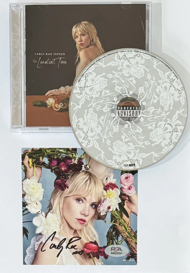 Carly Rae Jepsen Loneliest Time CD & Signed Photograph Autographed PSA DNA COA