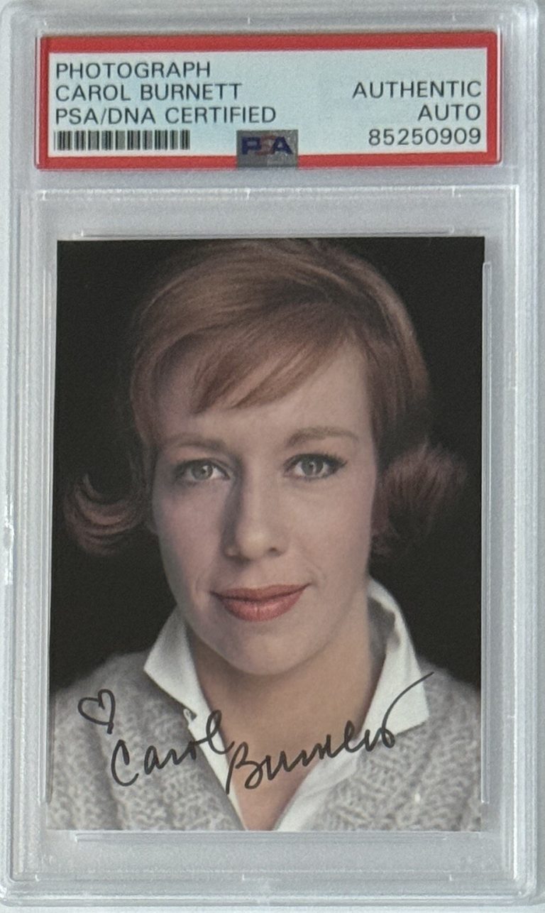 CAROL BURNETT SIGNED SEXY YOUNG PHOTOGRAPH PSA DNA COA CERTIFIED AUTOGRAPHED