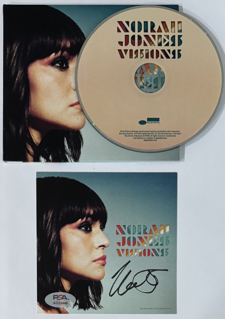 Norah Jones Visions CD & SIGNED AUTOGRAPHED PHOTOGRAPH PSA DNA Certified COA