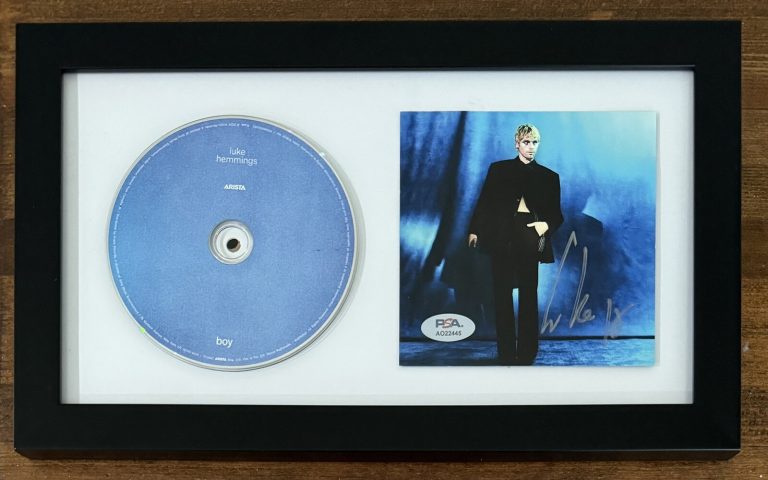 FRAMED SIGNED Luke Hemmings BOY CD & Cover Photograph PSA DNA COA One Direction