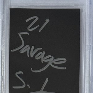 SIGNED 21 Savage Autographed American Dream Art Card Photograph Beckett BAS COA