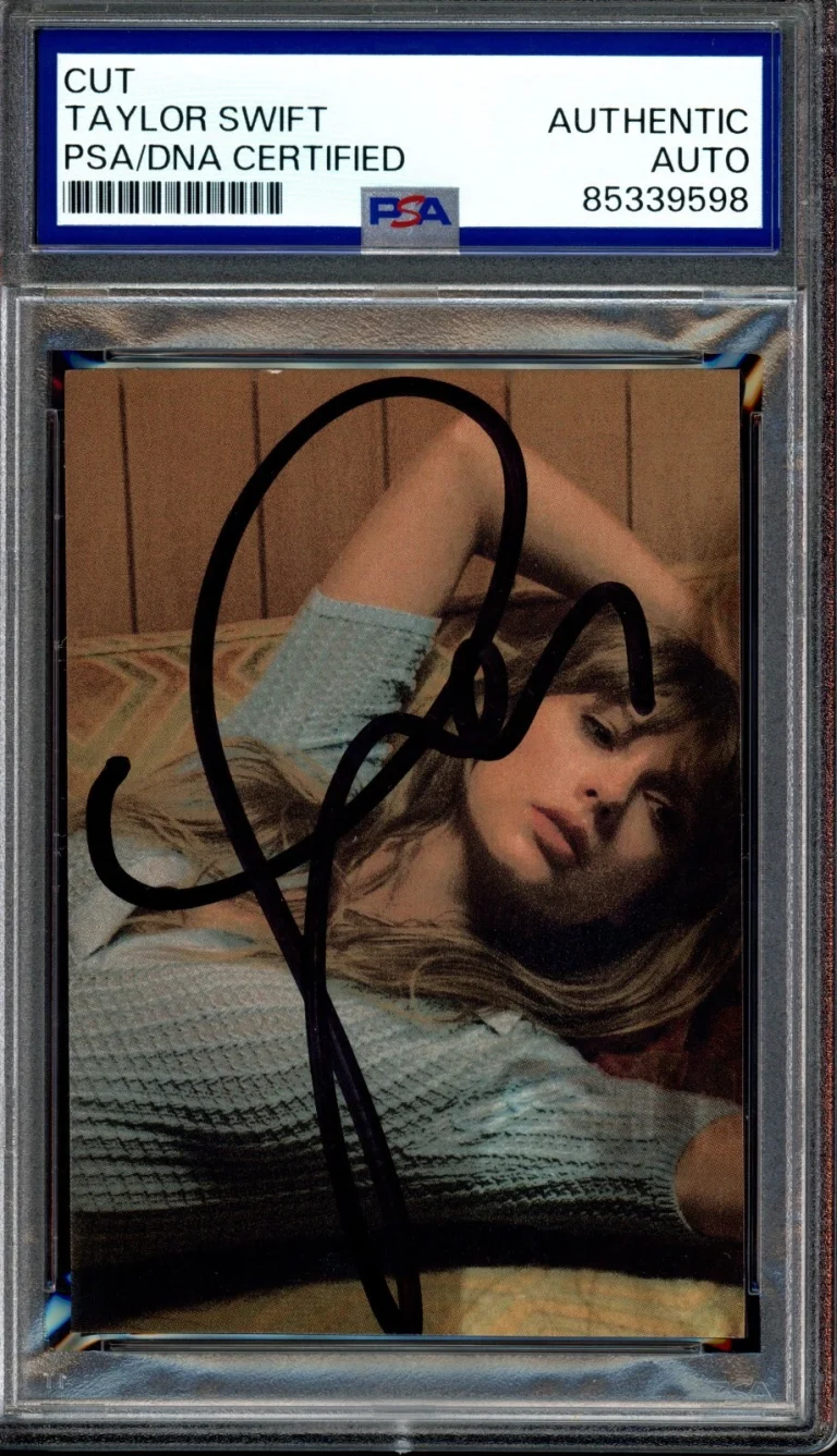 TAYLOR SWIFT Midnights Signed Autographed Cut Signature Photograph PSA DNA COA