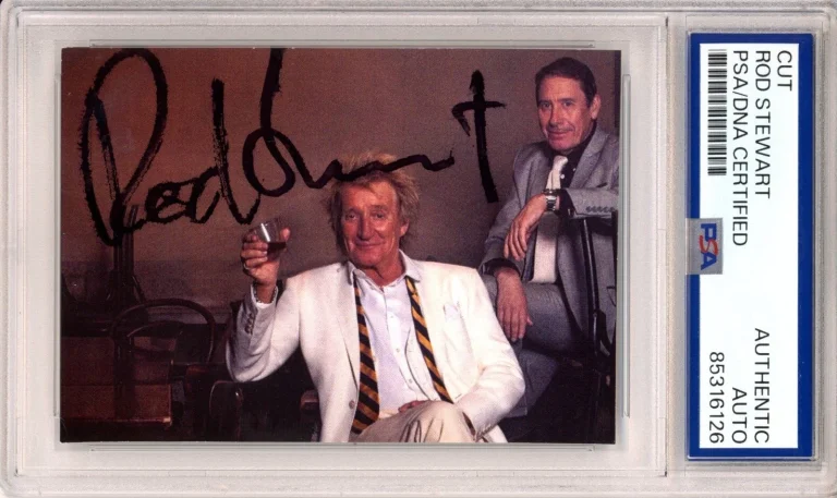SIGNED Rod Stewart Picture Photograph Album Cover PSA DNA COA FULL SIGNATURE
