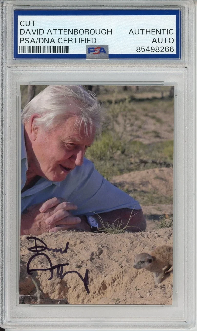 DAVID ATTENBOROUGH SIGNED PHOTOGRAPH PICTURE AUTOGRAPH PSA DNA COA PLANET EARTH