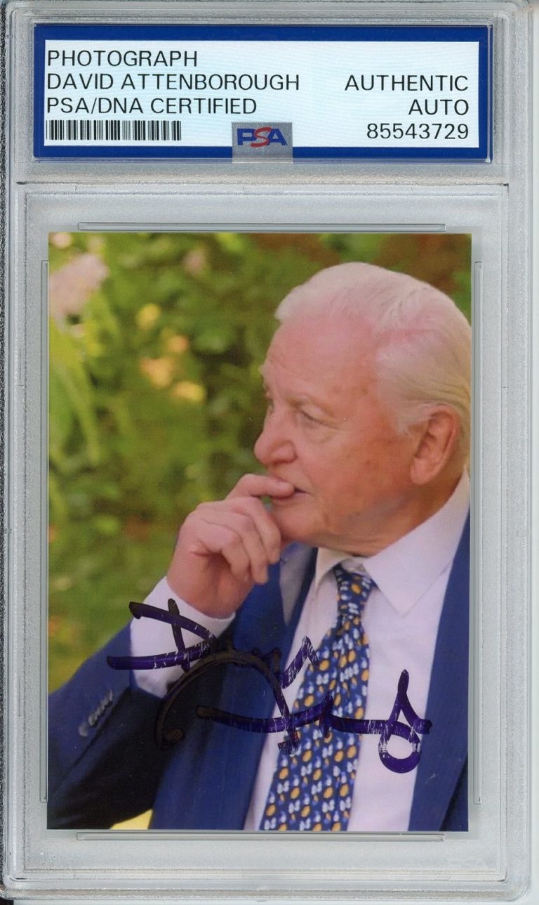 DAVID ATTENBOROUGH SIGNED AUTOGRAPHED PSA DNA COA PICTURE PHOTOGRAPH CERTIFIED