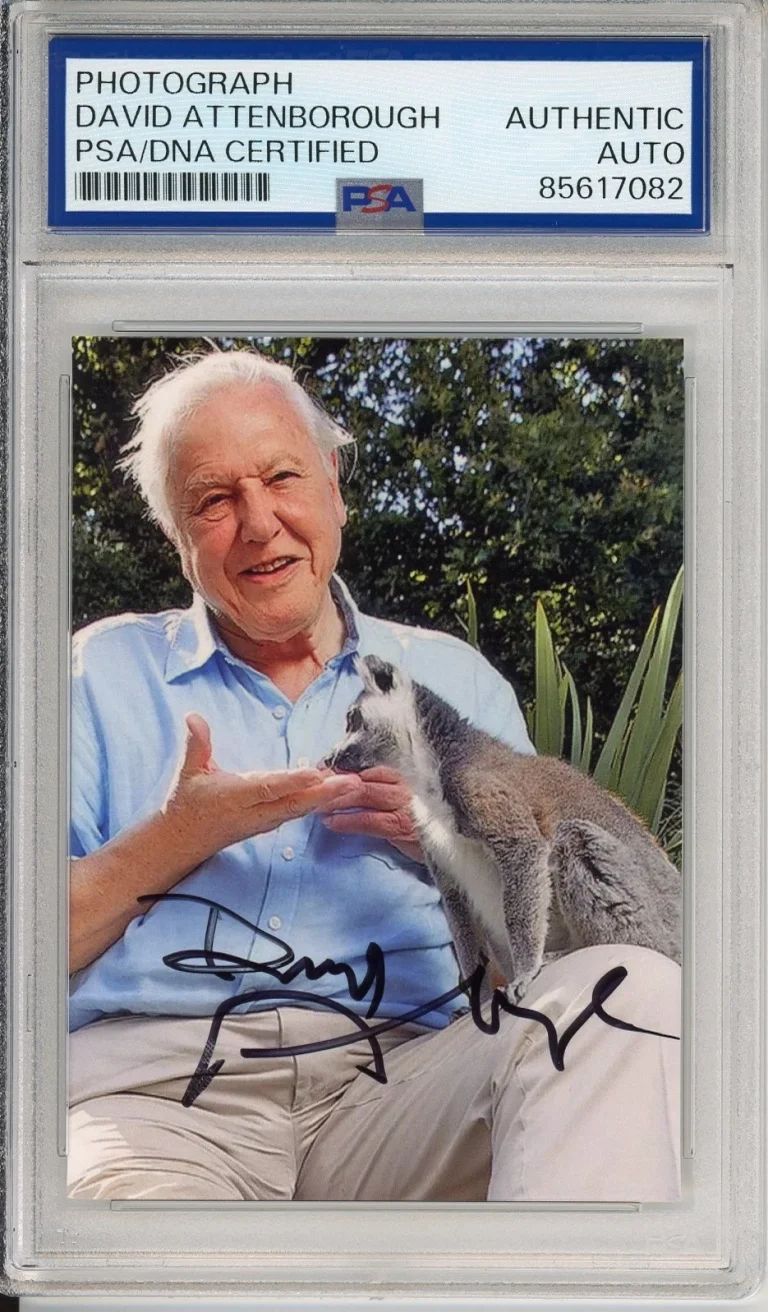 DAVID ATTENBOROUGH SIGNED PHOTOGRAPH AUTOGRAPH PSA DNA COA Planet Earth Picture