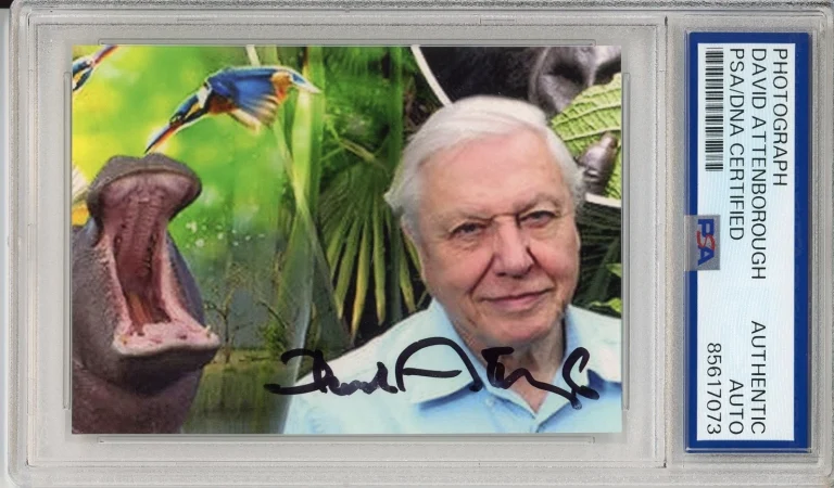DAVID ATTENBOROUGH SIGNED PHOTOGRAPH AUTOGRAPH PSA DNA COA Planet Earth Host