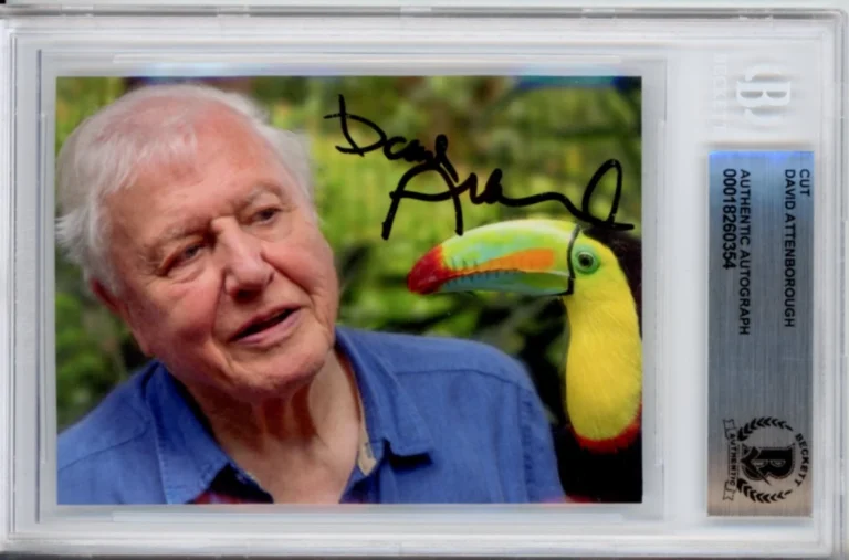 DAVID ATTENBOROUGH SIGNED PHOTOGRAPH BAS BECKETT COA AUTOGRAPH PLANET EARTH