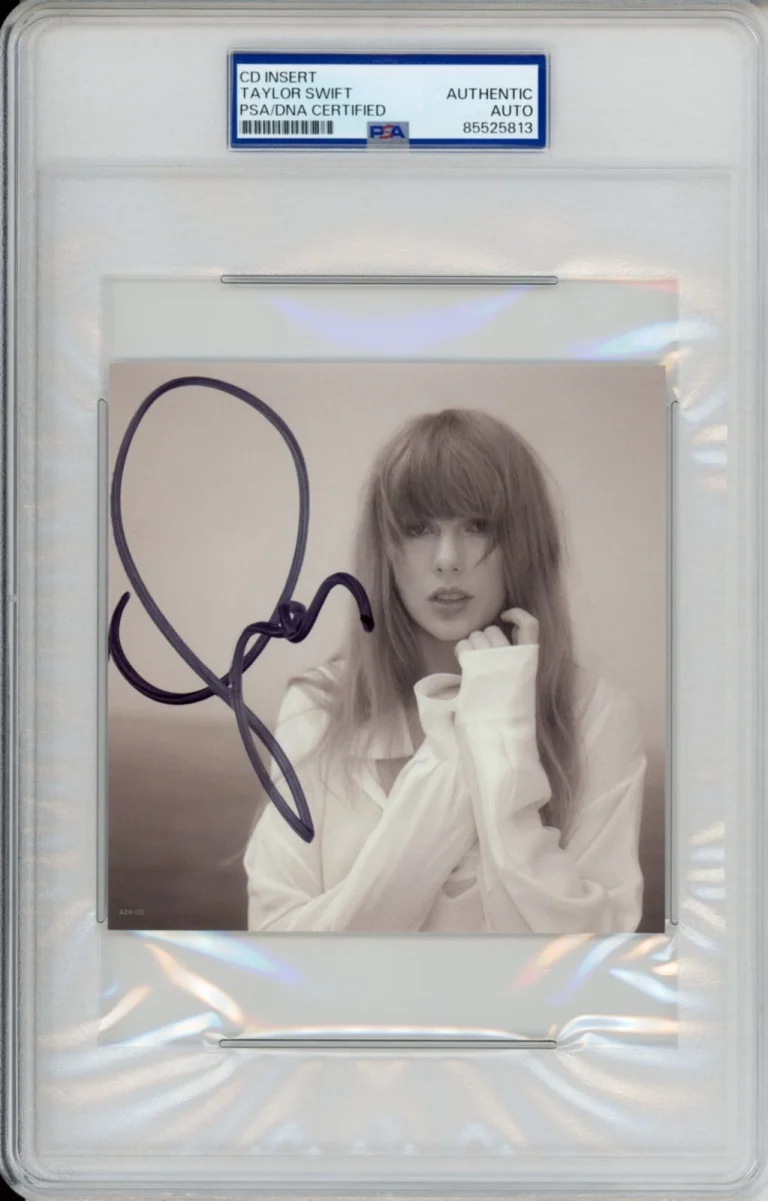 Signed TAYLOR SWIFT Signature TTPD Tortured Poets CD Photograph PSA DNA COA