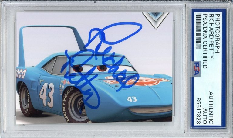 RICHARD PETTY DISNEY PIXAR CARS SIGNED PHOTOGRAPH AUTOGRAPH PSA DNA COA PICTURE