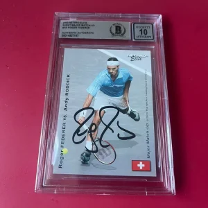 Roger Federer Tennis 2003  Net Pro Rookie Card #FR Signed Auto 10 Beckett BAS