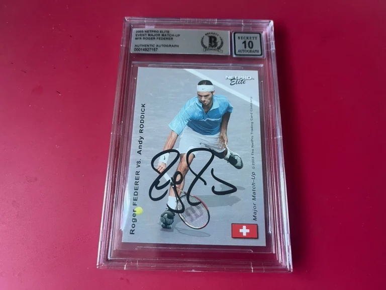 Roger Federer Tennis 2003  Net Pro Rookie Card #FR Signed Auto 10 Beckett BAS